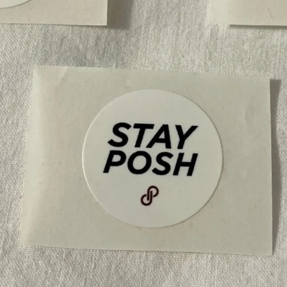 5 for $20: 15 Poshmark "Stay Posh" stickers - Picture 2 of 2